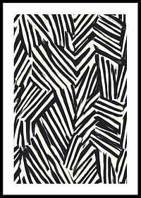 Des lignes dynamiques en noir et blanc créent une énergie visuelle-0