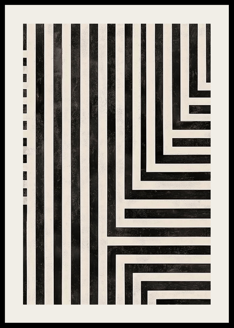 Dynamic lines in black and white create a hypnotic symphony-12