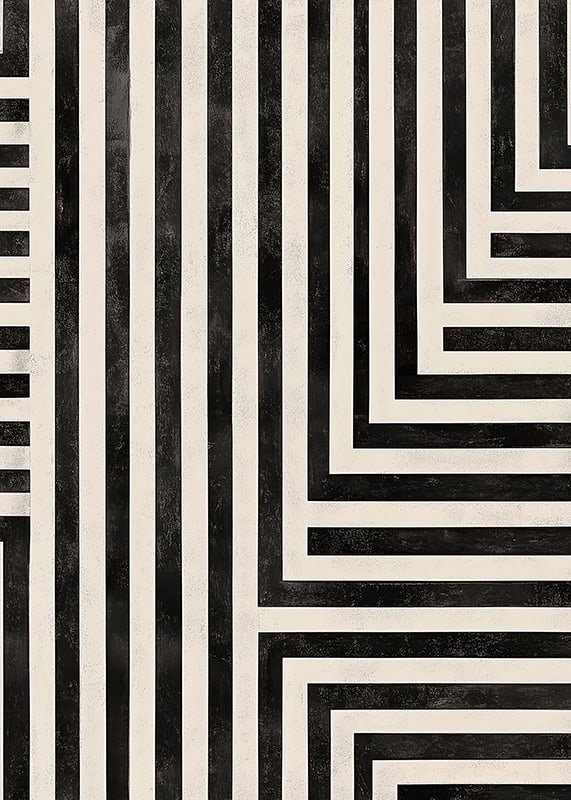 Dynamic lines in black and white create a hypnotic symphony-12