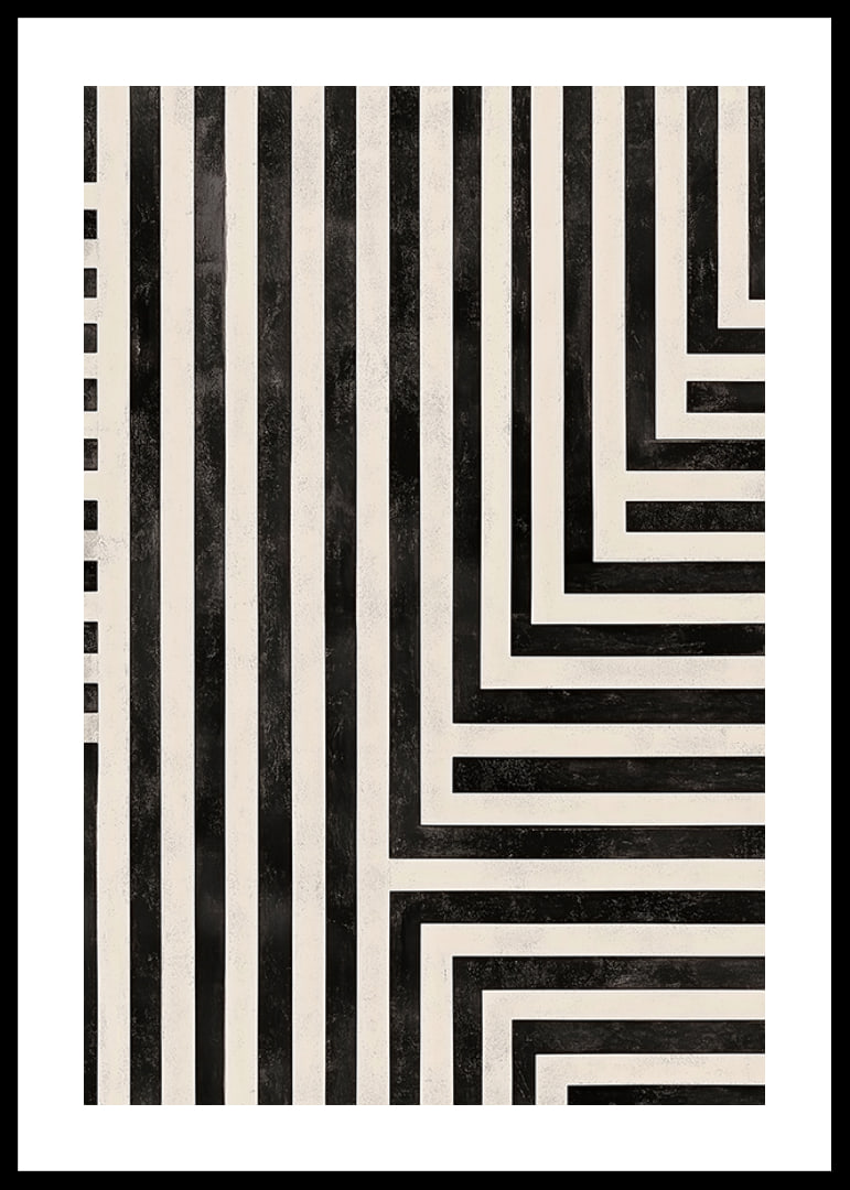 Dynamic lines in black and white create a hypnotic symphony-12