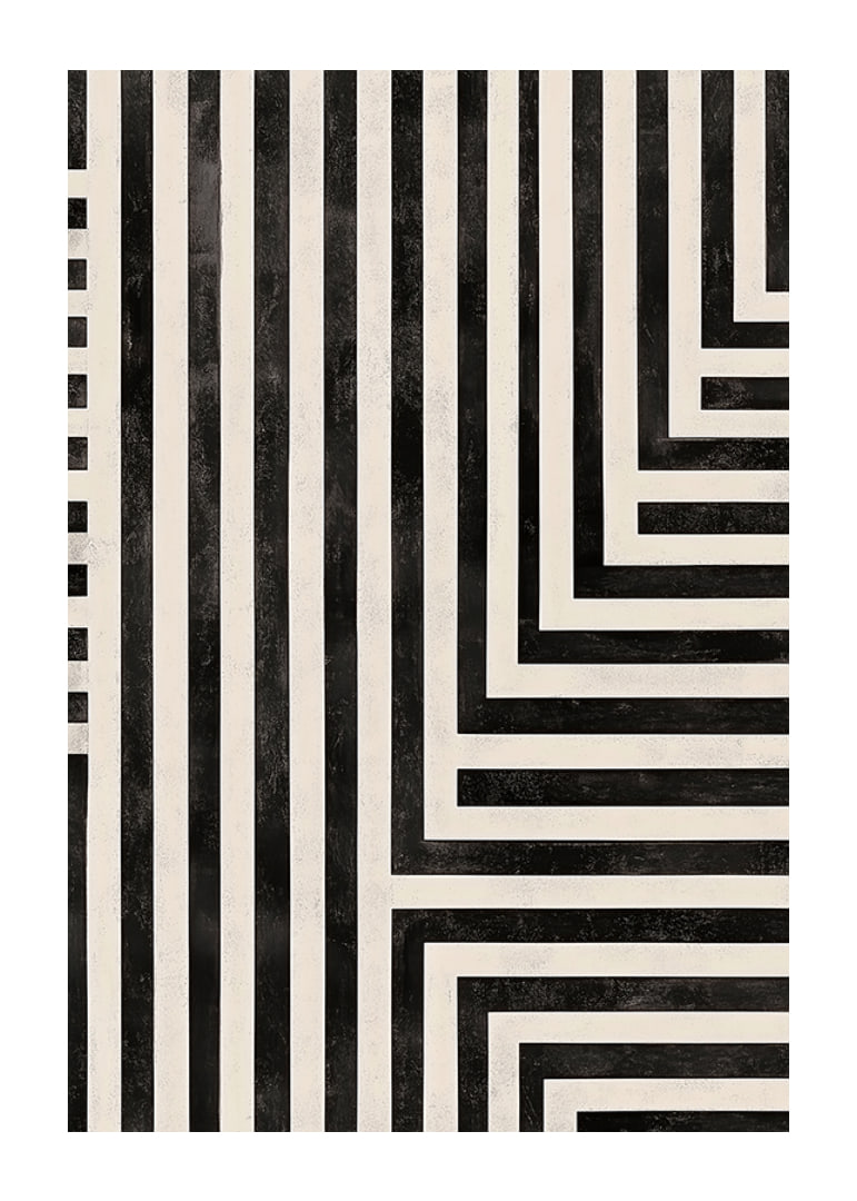 Dynamic lines in black and white create a hypnotic symphony-12