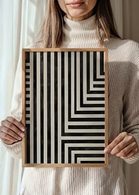 Dynamic lines in black and white create a hypnotic symphony-8
