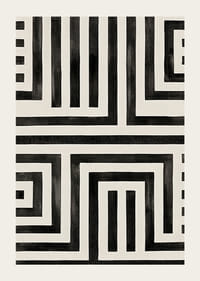 Elegáns fekete-fehér labirintus az átgondolt belső kialakításhoz-3