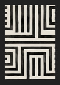 Elegáns fekete-fehér labirintus az átgondolt belső kialakításhoz-5