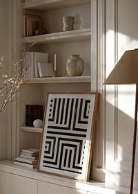 Elegant black and white labyrinth for thoughtful interior design-8