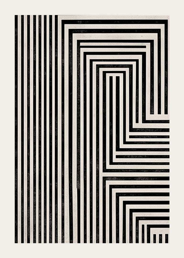 As linhas hipnóticas criam uma ilusão de profundidade e movimento-12