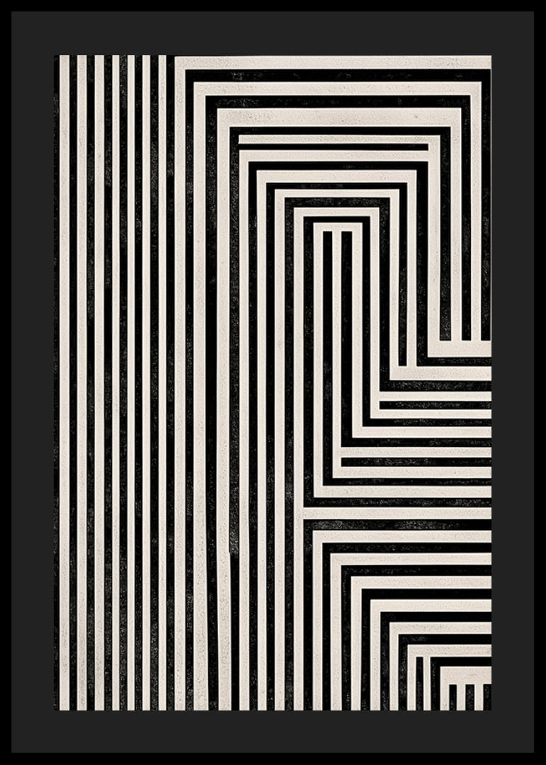 As linhas hipnóticas criam uma ilusão de profundidade e movimento-12