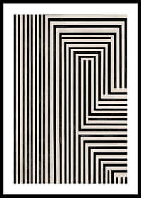 Hypnotiska linjer skapar en illusion av djup och rörelse-0
