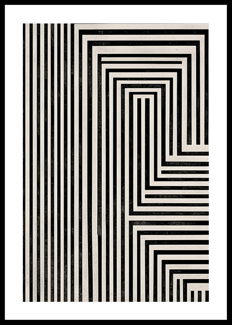 Hypnotiska linjer skapar en illusion av djup och rörelse-12