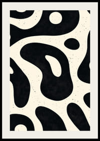 Formele organice în alb și negru creează un model sugestiv-2