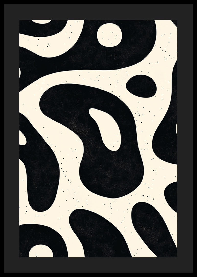 Organic shapes in black and white create a suggestive pattern-12