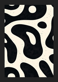 Organic shapes in black and white create a suggestive pattern-5