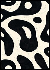 Organic shapes in black and white create a suggestive pattern-6