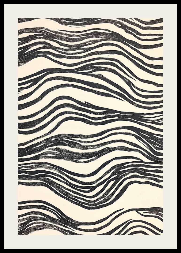 Des lignes douces en noir et blanc forment un motif harmonieux-12