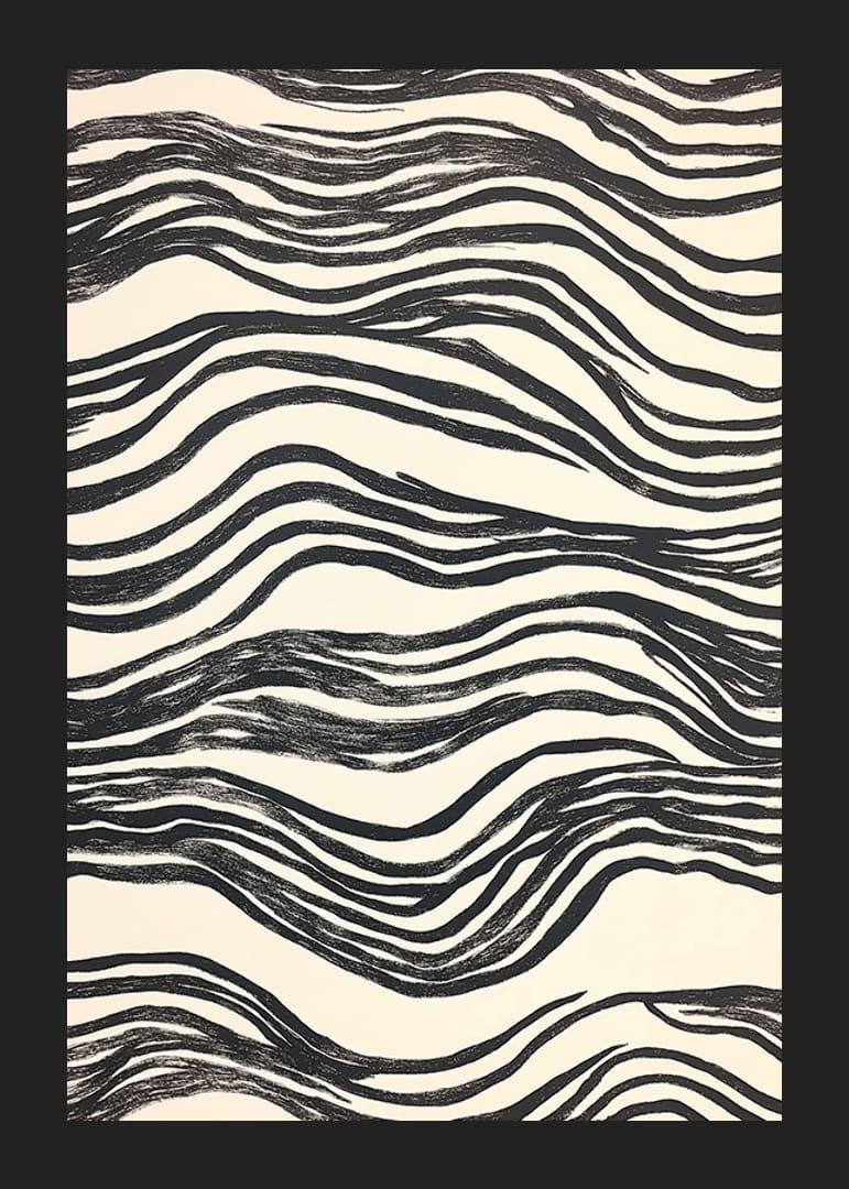 Des lignes douces en noir et blanc forment un motif harmonieux-12