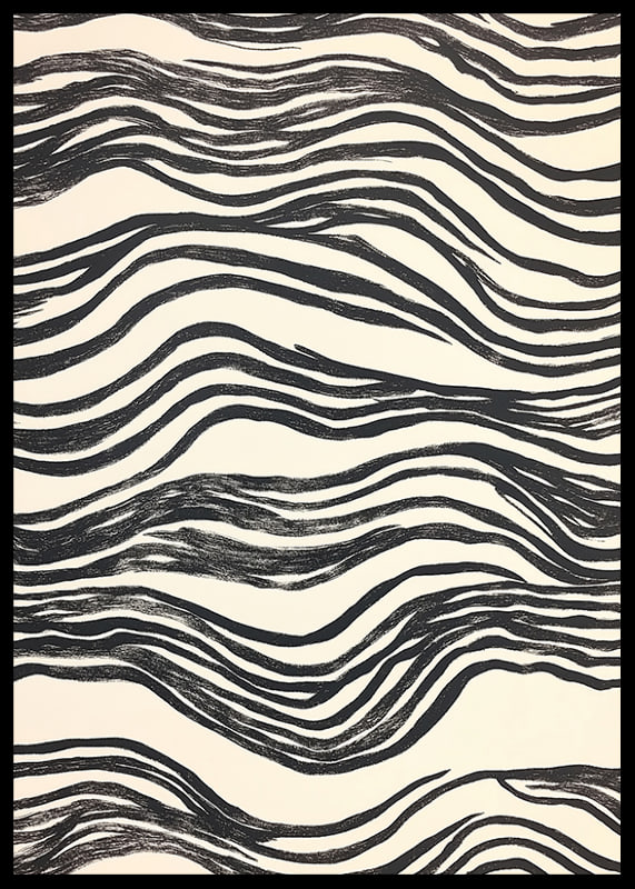 Soft black and white lines form a harmonious pattern-12