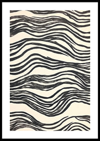 Soft black and white lines form a harmonious pattern-0