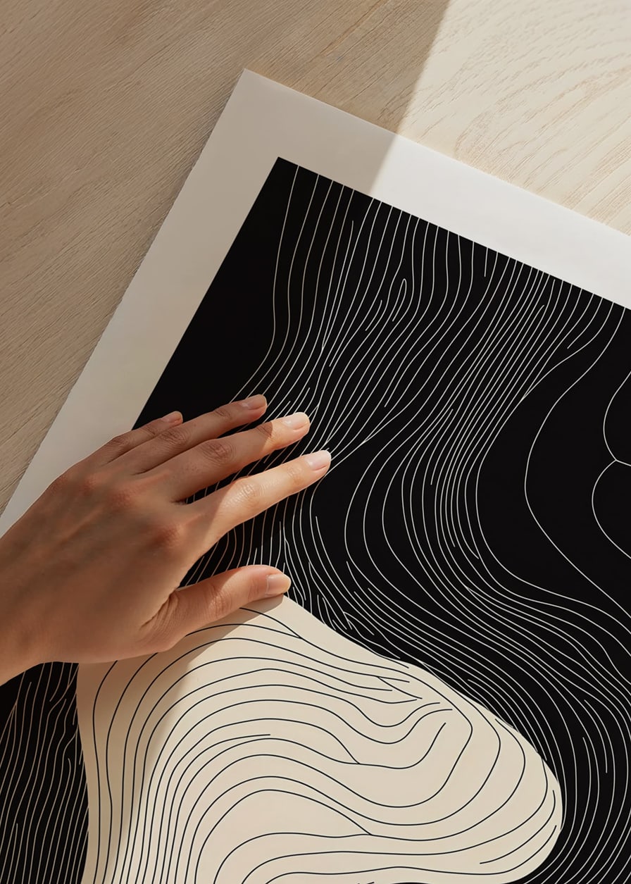 Lines flow in elegant curves, creating subtle movement and balance.-12