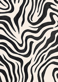 Black and white lines dance across the canvas in a harmonious movement-3