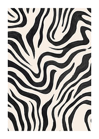 Black and white lines dance across the canvas in a harmonious movement-1