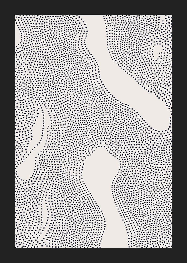 Mystiska former i svävande kontrast skapar lugn-12