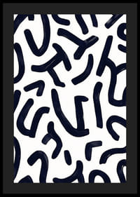 Dramatyczne pociągnięcia pędzlem tworzą żywy rytm na białym tle-4