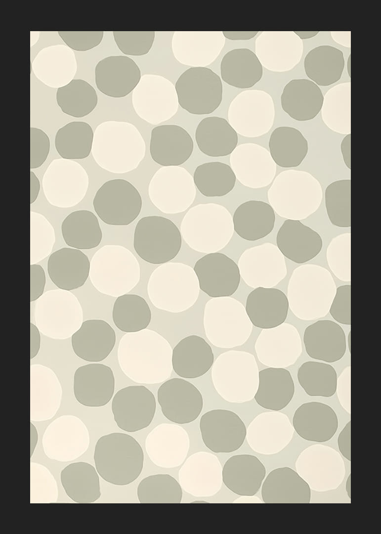 A harmonikus szürkeárnyalatos lágy körök nyugodt légkört teremtenek-12