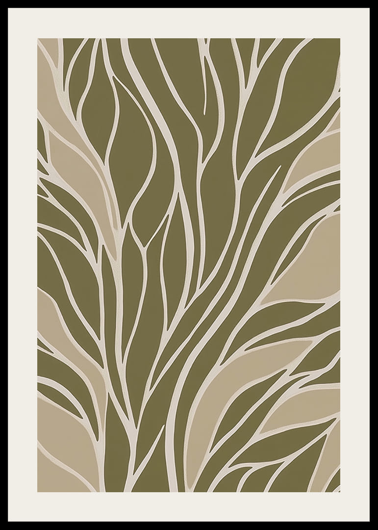 Fang sjelen med organiske former og beroligende farger i denne plakaten-12