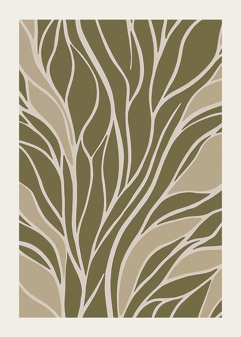 Fang sjelen med organiske former og beroligende farger i denne plakaten-12