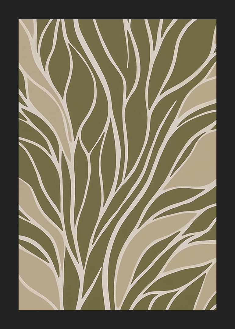 Fang sjelen med organiske former og beroligende farger i denne plakaten-12