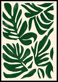 Elegant leaf motif against a stylish, light background-0