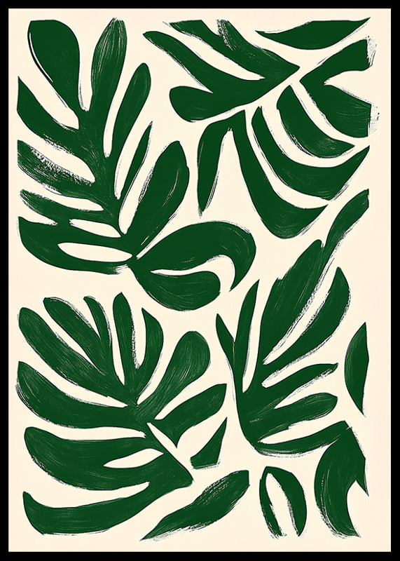 Elegant leaf motif against a stylish, light background-12