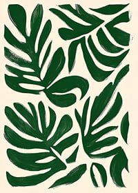 Elegant leaf motif against a stylish, light background-1
