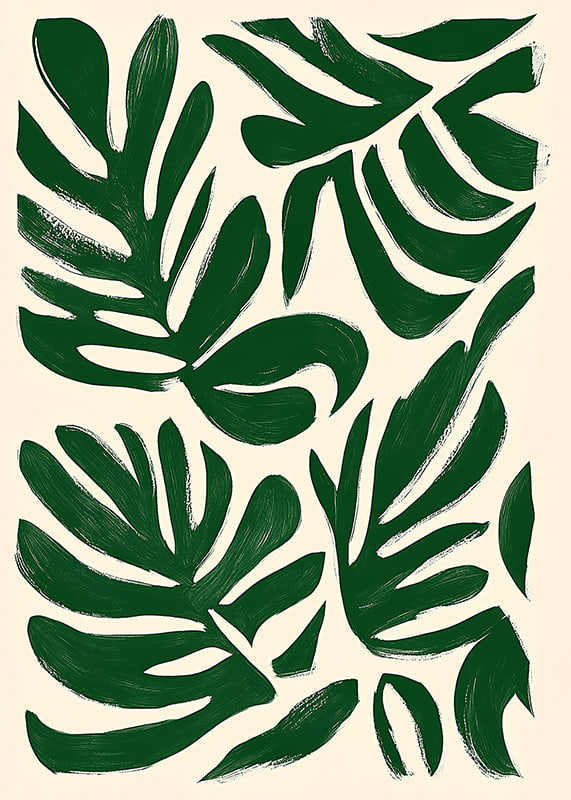 Elegant leaf motif against a stylish, light background-12