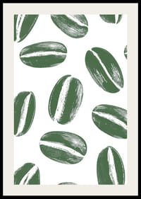 Green coffee beans in a harmonious pattern create tranquility-2
