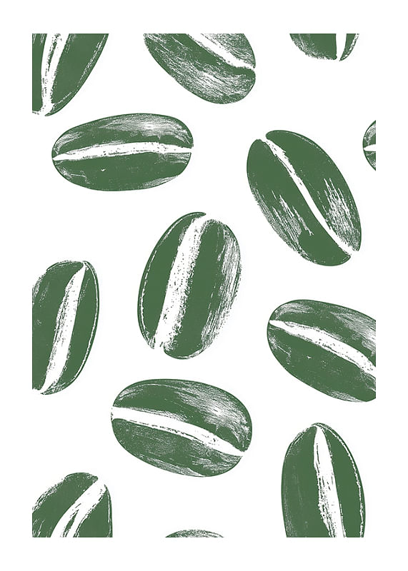 Poster Green Coffee Serenity