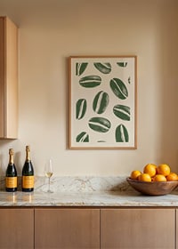 Green coffee beans in a harmonious pattern create tranquility-8
