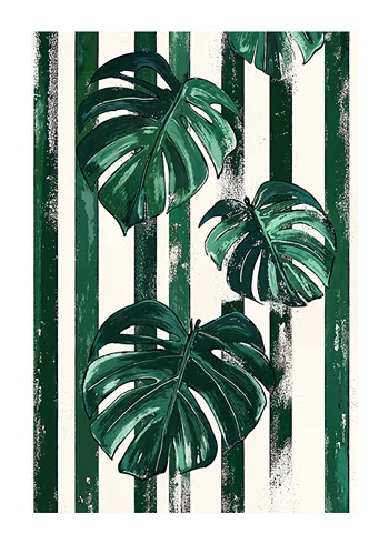 Poster Green Leafy Symphony