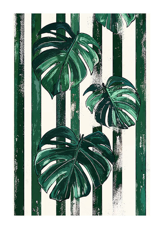 Poster Green Leafy Symphony