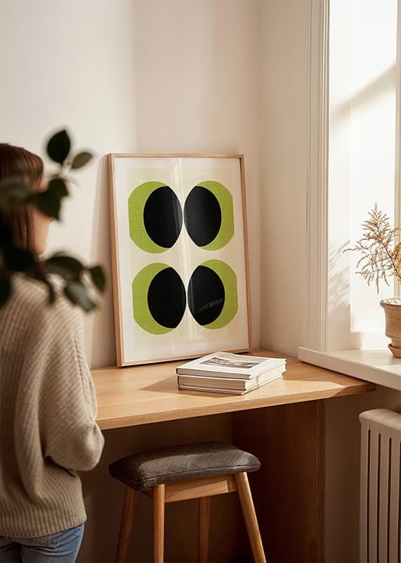 Poster Green Moonscape crossfade