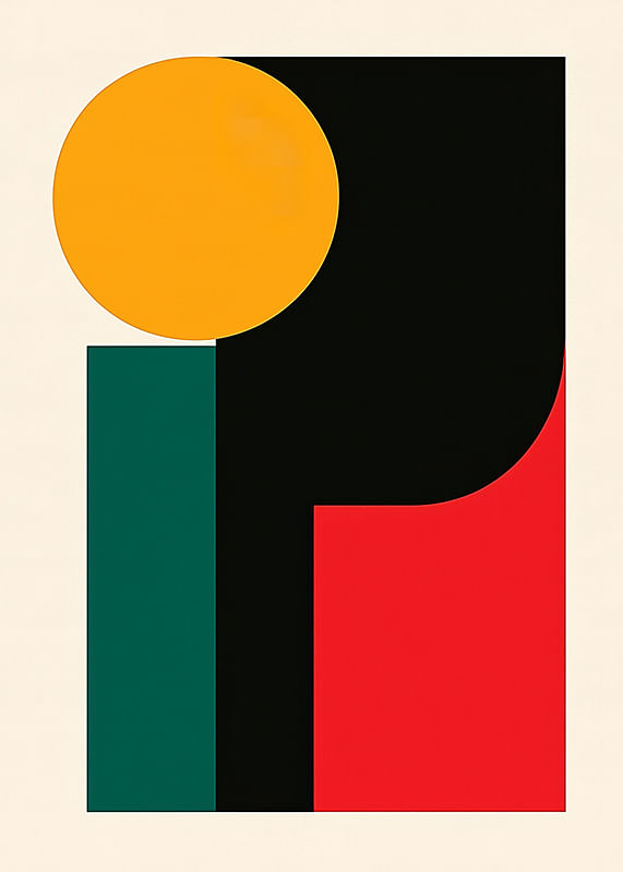 Poster Geometric Dawn