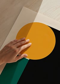 Colorful geometry meets bold shapes in an elegant expression-3