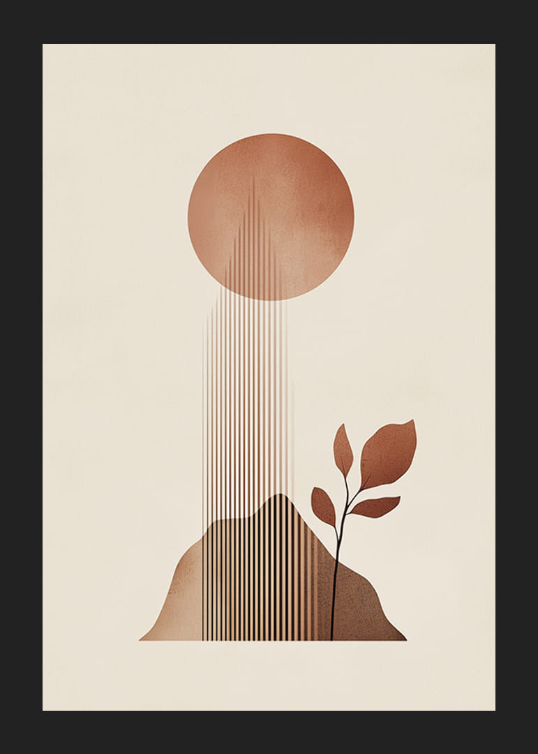 En avskalad design med jordtoner skapar en harmonisk atmosfär-12