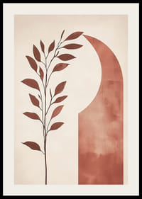 Stylish foliage meets a soft arch in a warm tone-2