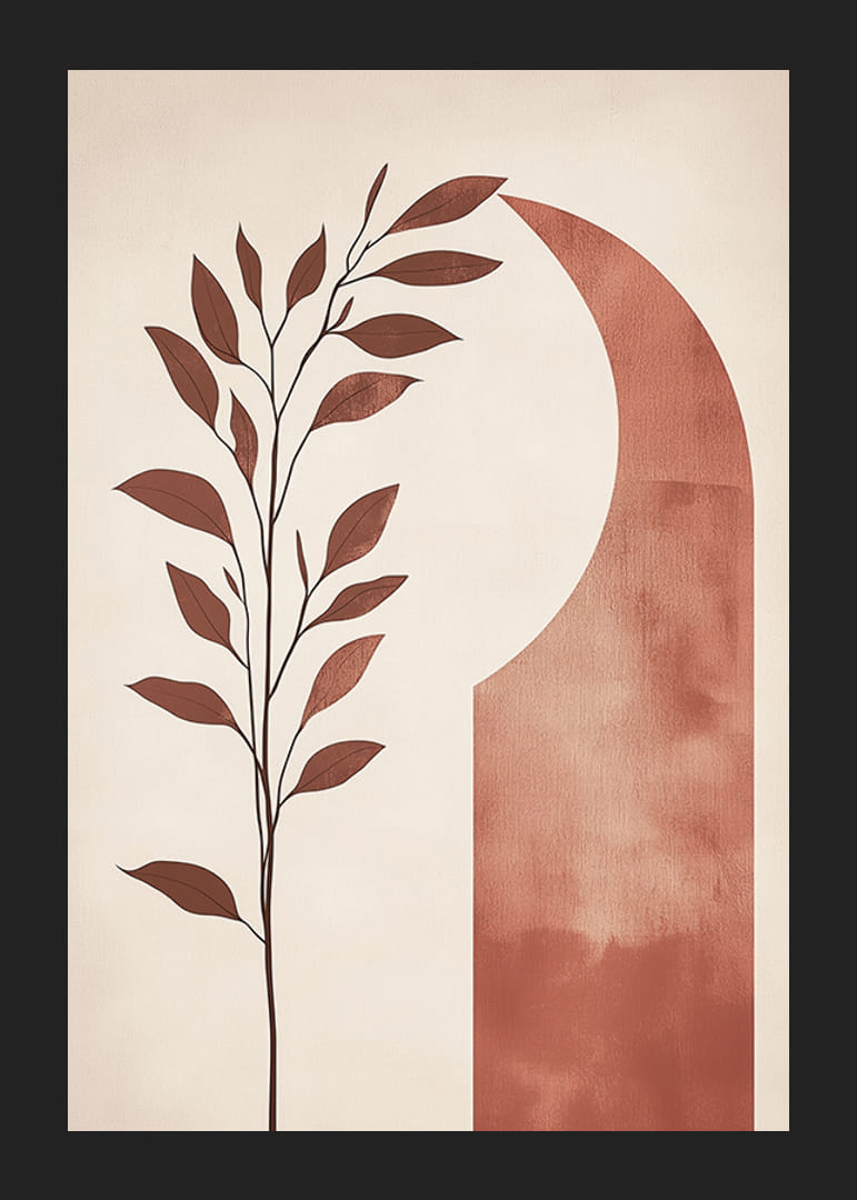 Stylish foliage meets a soft arch in a warm tone-12