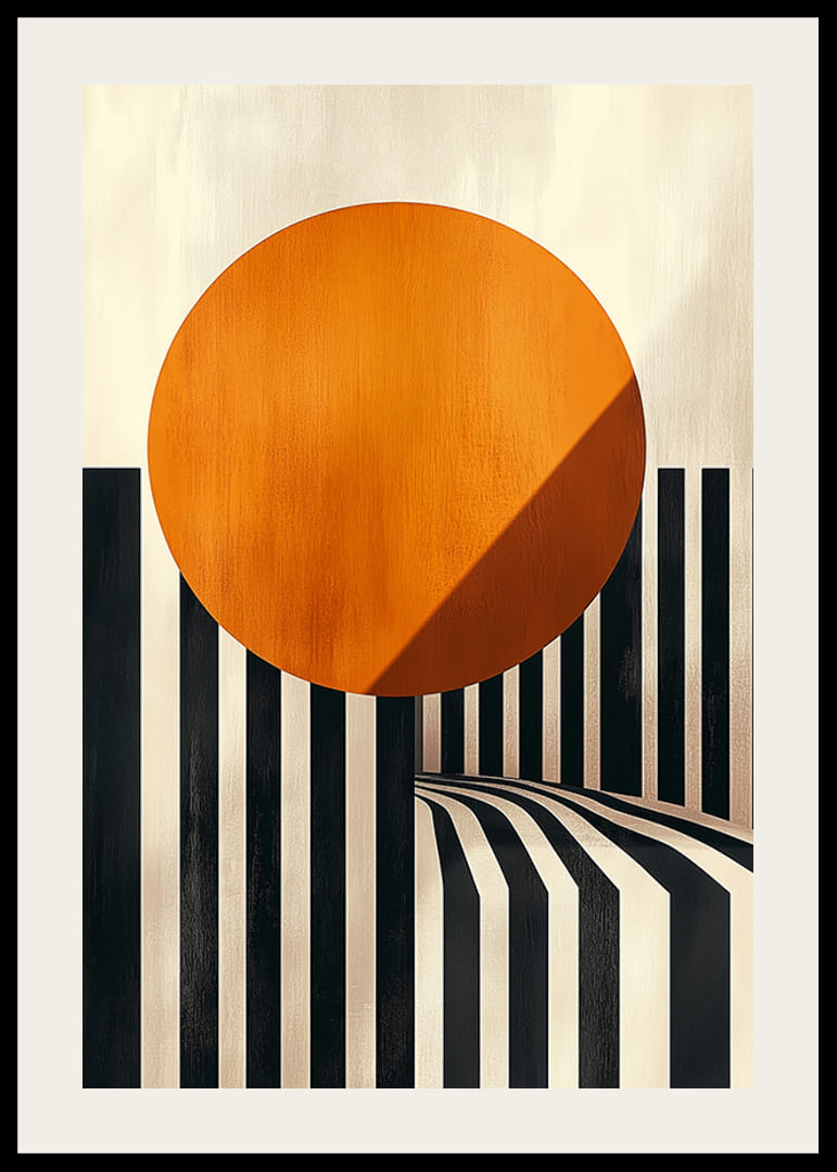 Kontrastrika linjer smälter samman med en strålande solkrets-12