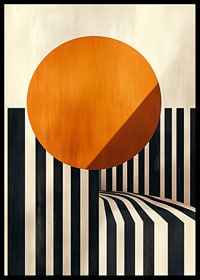 Contrasting lines merge with a radiant sun circle-6