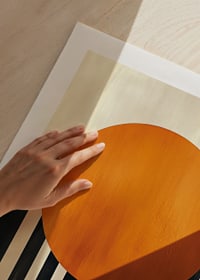 Contrasting lines merge with a radiant sun circle-9