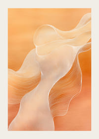 Zachte lijnen in oranje creëren een harmonieus en dromerig gevoel-3