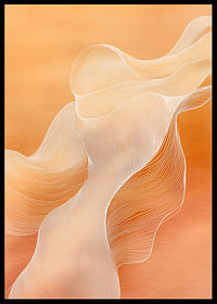 Soft lines in orange create a harmonious and dreamlike feeling-2